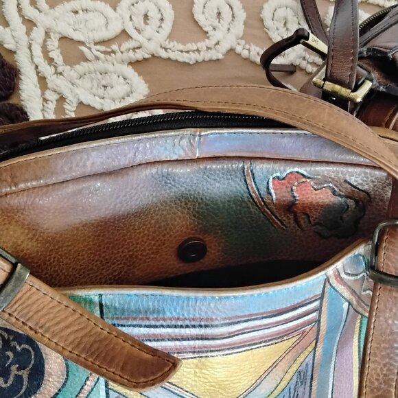 Anuschka leather multicolored purse pre owned - Picture 12 of 12